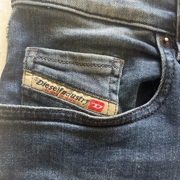 Diesel Grupee-Ankle Super Slim Skinny Low Waist Jean Pants - Picture 3 of 4